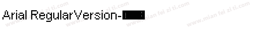 Arial RegularVersion字体转换